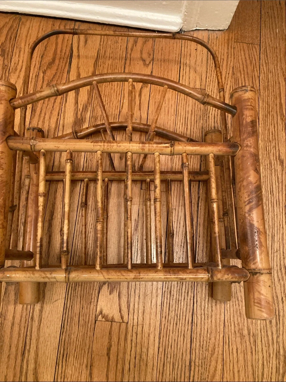 Fabulous 1920 -1930 original bamboo magazine rack